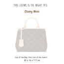 Organizer for [Cluny Mini, LV] Bag Insert (Felt, Slim with Zip Pocket)