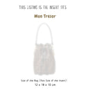 Organizer for [Mon Tresor, Fendi] Bag Insert (Felt, Long Zip and Open Compartment)