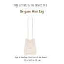 Organizer for [Origami Mini Bag, Fendi] Bag Insert (Felt, Long Zip and Open Compartment)