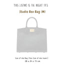 Organizer for [Studio box bag (M), Ferragamo] Bag Insert (Felt, Trapezoid Taper Shape)