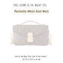 Organizer for [Pochette Metis East West, LV] Bag Insert (Felt, A Pair of Inserts)