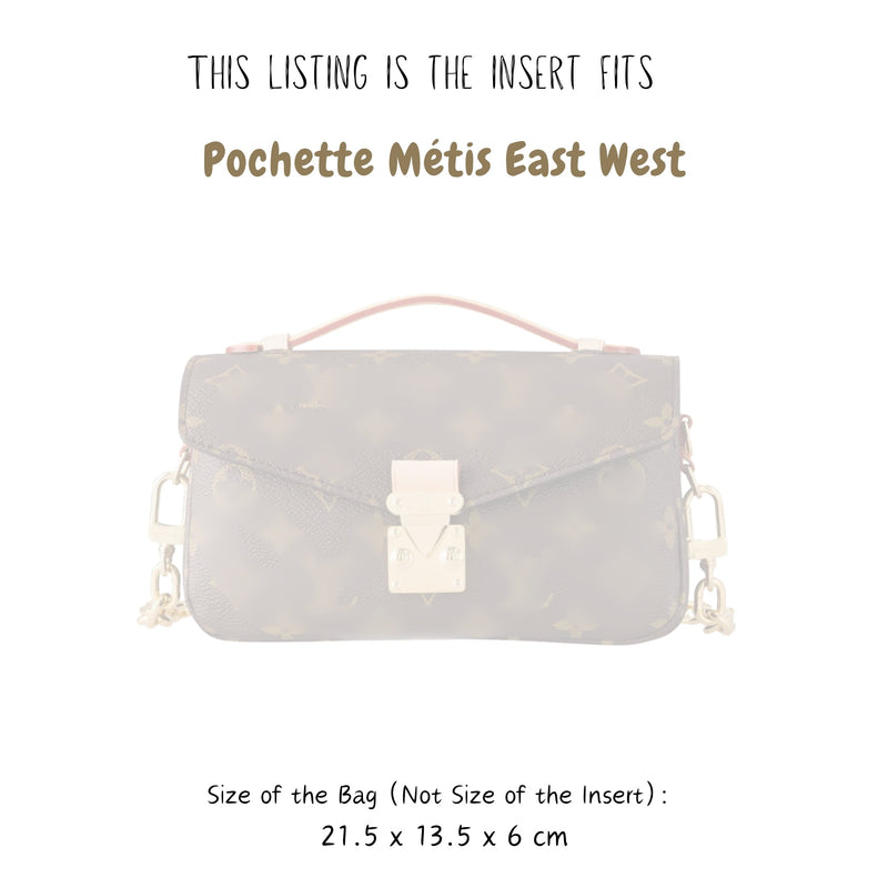 Organizer for [Pochette Metis East West, LV] Bag Insert (Felt, A Pair of Inserts)