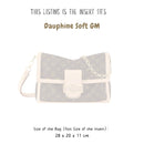 Organizer for [Dauphine Soft GM, LV] Bag Insert (Felt, A Pair of Inserts)