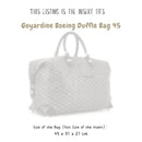 Organizer for [Goyardine Boeing Duffle Bag 45, Goyard] Bag Insert (Felt, Long Zip and Open Compartment)