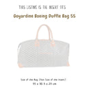 Organizer for [Goyardine Boeing Duffle Bag 55, Goyard] Bag Insert (Felt, Long Zip and Open Compartment)