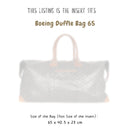 Organizer for [Goyardine Boeing Duffle Bag 65, Goyard] Bag Insert (Felt, Long Zip and Open Compartment)