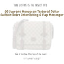 Organizer for [GG Supreme Monogram Textured Dollar Calfskin Retro Interlocking G Flap Messenger, Gucci] Bag Insert (Felt, Slim with Zip Pocket)