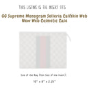 Organizer for [GG Supreme Monogram Selleria Calfskin Web New Web Cosmetic Case, Gucci] Bag Insert (Nylon, Slim Shape)