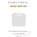 Organizer for [SQUARE VANITY CASE, Celine] Bag Insert (Felt, Perfect Fit)