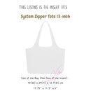Organizer for [System Zipper Tote 13-inch, Cuyana] Bag Insert (Felt, with Detachable Zip Pouch)