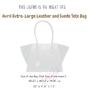 Organizer for [Avril Extra-Large Leather and Suede Tote Bag, Michael Kors] Bag Insert (Felt, with Detachable Zip Pouch)