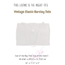 Organizer for [Vintage Classic Barclay Tote, Coach] Bag Insert (Felt, with Detachable Zip Pouch)