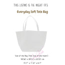 Organizer for [Everyday Soft Tote Bag, Mansur Gavriel] Bag Insert (Felt, with Detachable Zip Pouch)