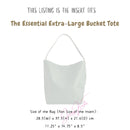 Organizer for [Essential Extra-Large Bucket, Madewell] Bag Insert (Felt, with Detachable Zip Pouch)