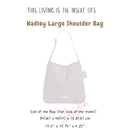 Organizer for [Hadley Large Shoulder Bag, Coach] Bag Insert (Felt, Trapezoid Taper Shape)