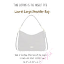 Organizer for [Laurel Large Shoulder Bag, Coach] Bag Insert (Felt, Trapezoid Taper Shape)