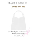 Organizer for [Small CUBE BAG, Celine] Bag Insert (Felt, Trapezoid Taper Shape)