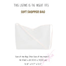 Organizer for [SOFT SHOPPER BAG, Celine] Bag Insert (Nylon, Zip Cover with Handle)