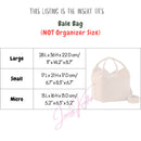 Organizer for [Large Bale bag, Loro Piana] Bag Insert (Felt, with Detachable Zip Pouch)