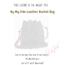 Organizer for [By My Side leather bucket bag, Christian Louboutin] Bag Insert (Felt, Long Zip and Open Compartment)