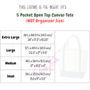 Organizer for [Small 3 Pocket Open Top Canvas Tote Bag, Lands End] Bag Insert (Felt, Contour Fit)