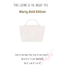 Organizer for [Marly Gold Edition, Ateliers Auguste] Bag Insert (Silk, Long Zip and Open Compartment)