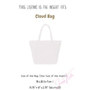 Organizer for [Cloud Bag, Baggu] Bag Insert (Felt, with Detachable Zip Pouch)