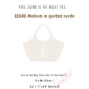 Organizer for [ICARE Medium in quilted suede, Saint Laurent (YSL)] Bag Insert (Felt, with Detachable Zip Pouch)