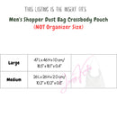 Organizer for [Men's Shopper Dust Bag Crossbody Pouch Large, Balenciaga] Bag Insert (Felt, Trapezoid Taper Shape)