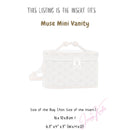 Organizer for [Muse Mini Vanity, Goyard] Bag Insert (Silk, Slim with Zip Pocket)
