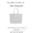 Organizer for [UTILITY TOTE, Coach] Bag Insert (Felt, with Detachable Zip Pouch)