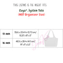 Organizer for [System Tote 13-inch, Cuyana] Bag Insert (Felt, Contour Fit)