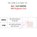 Organizer for [Medium FLAT SHOPPER IN Triomphe Canvas, Celine] Bag Insert (Silk, Slim with Zip Pocket)