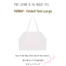 Organizer for [Folded tote bag Large, Ferragamo] Bag Insert (Felt, with Detachable Zip Pouch)