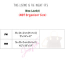 Organizer for [Neo Lockit PM, LV] Bag Insert (Felt, Long Zip and Open Compartment)