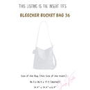 Organizer for [BLEECKER BUCKET BAG 36, Coach] Bag Insert (Silk, Long Zip and Open Compartment)