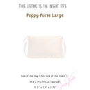 Organizer for [Poppy Purse Large, Portland Leather Goods] Bag Insert (Felt, Slim with Zip Pocket)