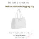 Organizer for [Medium Promenade Shopping Bag, Dior] Bag Insert (Felt, Long Zip and Open Compartment)