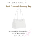 Organizer for [Small Promenade Shopping Bag, Dior] Bag Insert (Felt, with Detachable Zip Pouch)