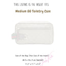 Organizer for [Medium GG toiletry case, Gucci] Bag Insert (Felt, Slim with Zip Pocket)