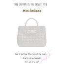 Organizer for [Mini Andiamo, Bottega Veneta] Bag Insert (Velvet, Slim Shape)