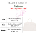 Organizer for [The Small Hudson, DeMellier] Bag Insert (Felt, with Detachable Zip Pouch)