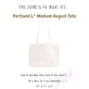 Organizer for [August Tote Medium, Portland Leather Goods] Nylon Bag Insert