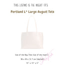 Organizer for [August Tote Large, Portland Leather Goods] Felt Bag Insert