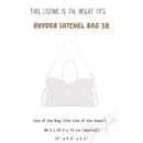 Organizer for [RHYDER SATCHEL BAG 38, Coach] Silk Bag Insert
