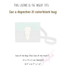 Organizer for [Sac a depeches 21 colorblock bag, Hermes] Velvet Bag Insert