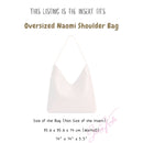 Organizer for [Naomi Shoulder Bag - Oversized, Portland Leather Goods] Velvet Bag Insert