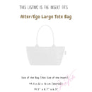 Organizer for [Alter Ego Large Tote Bag, Coach] Silk Bag Insert