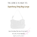 Organizer for [Superbusy Sling Bag Large in Black, Balenciaga] Felt Bag Insert
