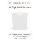 Organizer for [Le Pliage One M Backpack, Longchamp] Silk Bag Insert